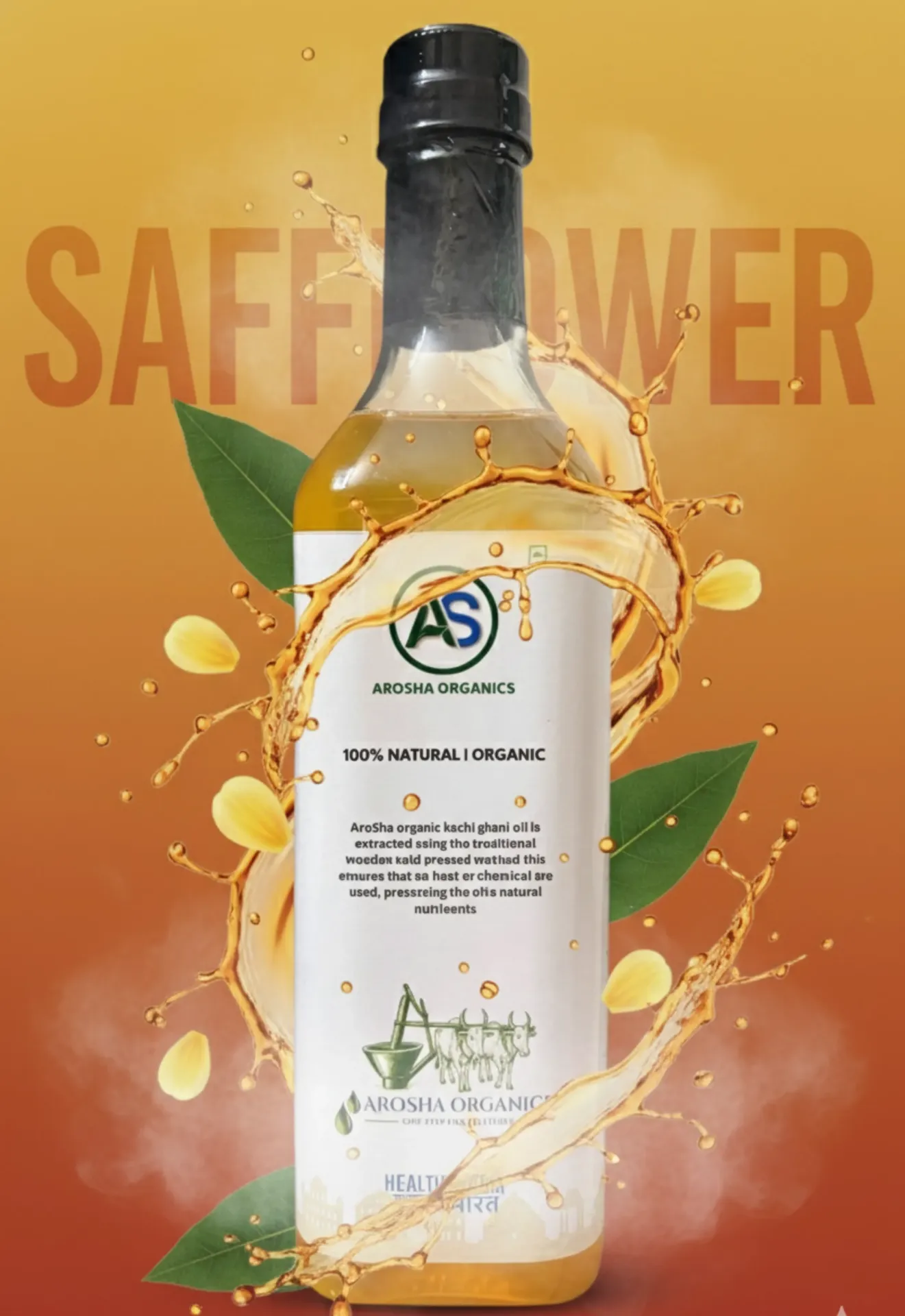 Wood Pressed Safflower Oil 1L